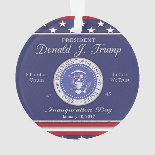 Donald- Trumpeinweihungs-Tag Ornament (Rückseite)