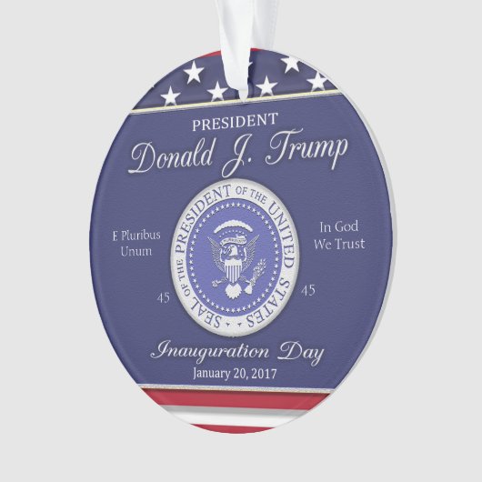 Donald- Trumpeinweihungs-Tag Ornament (Vorderseite)
