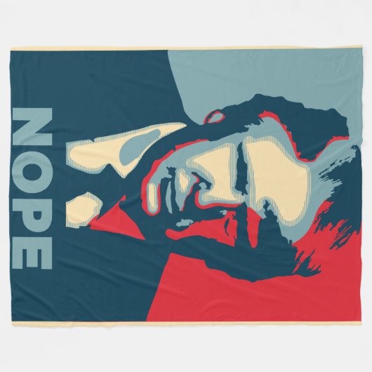 Donald Trumpf Fleecedecke (Vorderseite (Horizontal))