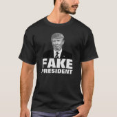 Donald- TrumpFake-PRÄSIDENT für dunkle Farben T-Shirt (Vorderseite)
