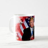 Donald- Trumpfeier-Tasse Kaffeetasse (Vorderseite Links)