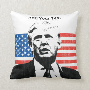Donald- TrumpFlagge-Gewohnheits-Text Kissen