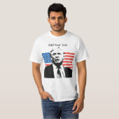 Donald- TrumpFlagge-Gewohnheits-Text T-Shirt (Vorne ganz)