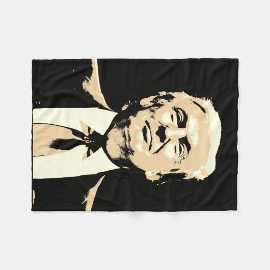 DONALD- TRUMPFleece-Decken Fleecedecke (Vorderseite (Horizontal))
