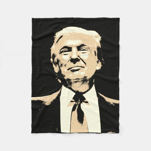 DONALD- TRUMPFleece-Decken Fleecedecke (Vorderseite)