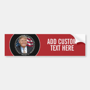 Donald- TrumpFoto - Präsident 2016 Autoaufkleber