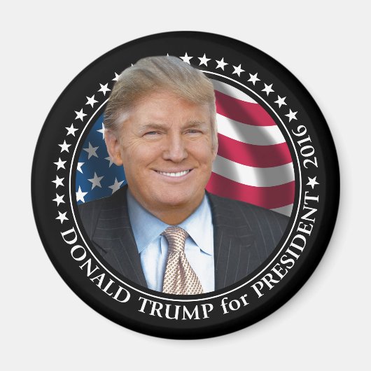 Donald- TrumpFoto - Präsident 2016 Magnet (Vorne)