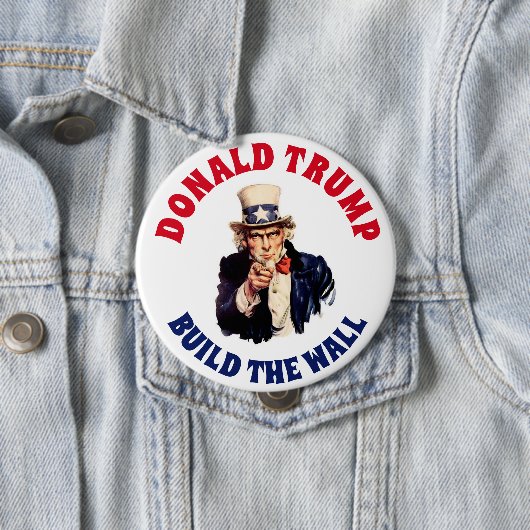 DONALD- TRUMPgestalt DIE WAND Button (Beispiel)