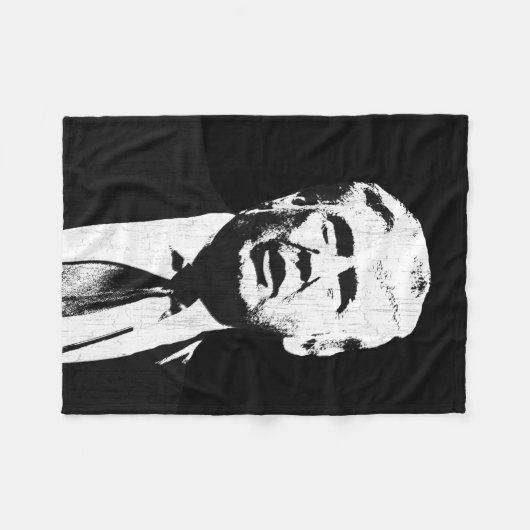 Donald- Trumpillustration Fleecedecke (Vorderseite (Horizontal))