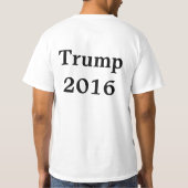 Donald- Trumpkampagnen-Shirt T-Shirt (Rückseite)