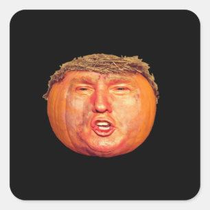 Donald Trumpkin Classic Quadratischer Aufkleber