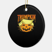 Donald Trumpkin Funny Präsident Party Halloween Cl Keramik Ornament (Links)