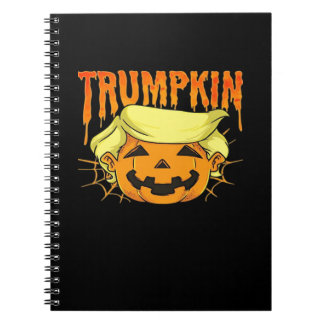Donald Trumpkin Funny Präsident Party Halloween Cl Notizblock