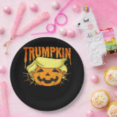 Donald Trumpkin Funny Präsident Party Halloween Cl Pappteller (Party)