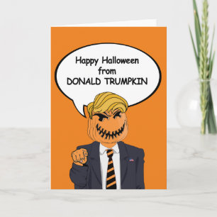 Donald Trumpkin Halloween Card - Karte