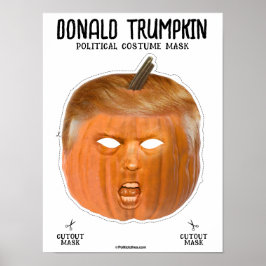Donald Trumpkin Halloween-Kostümmaske Poster