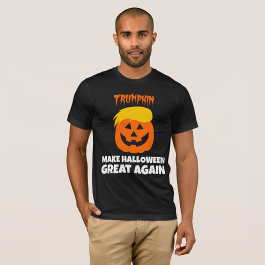 Donald Trumpkin machen Halloween groß wieder T-Shirt (Vorne ganz)