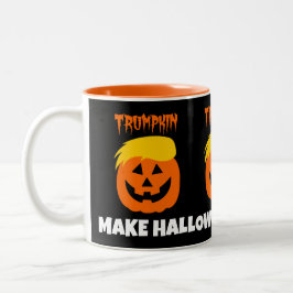 Donald Trumpkin machen Halloween groß wieder Zweifarbige Tasse