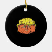 Donald Trumpkin Pumpking Keramik Ornament (Vorne)
