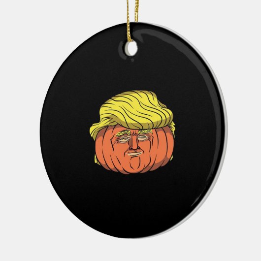 Donald Trumpkin Pumpking Keramik Ornament (Links)