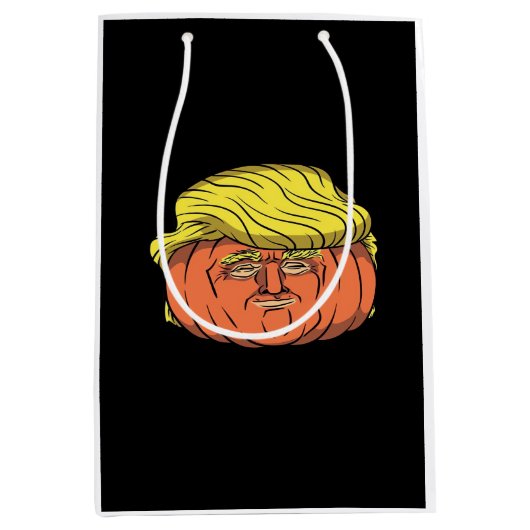 Donald Trumpkin Pumpking Mittlere Geschenktüte (Vorderseite)