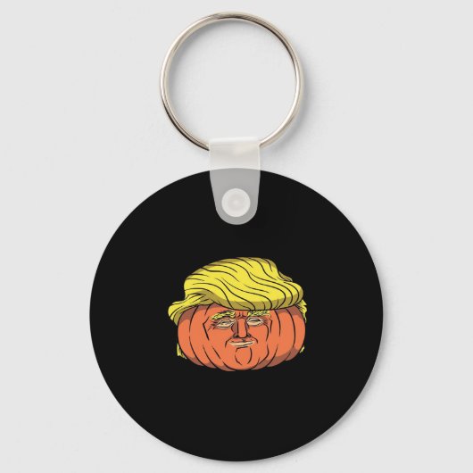 Donald Trumpkin Pumpking Schlüsselanhänger (Vorderseite)
