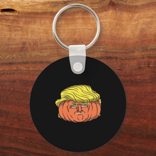 Donald Trumpkin Pumpking Schlüsselanhänger (Vorderseite)