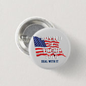 Donald- Trumpknopf Button (Vorne & Hinten)