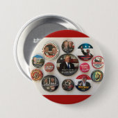 Donald- Trumpknopf-Collage Button (Vorne & Hinten)