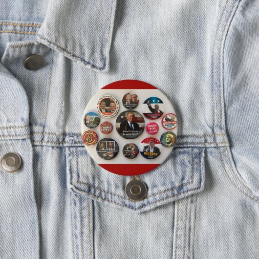 Donald- Trumpknopf-Collage Button (Beispiel)