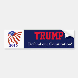 Donald- Trumpkonstitutions-Flagge Autoaufkleber