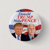 Donald- TrumpMike-Pennys-Foto-Knopf 2016 Button (Vorderseite)