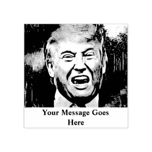 Donald- Trumppolitik-Gewohnheits-Briefmarke Gummistempel