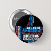 Donald TrumpPräsidentschaftsanwärter 2016 Button (Vorne & Hinten)