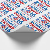 DONALD TRUMPPräsidentschaftswahl 2016 Geschenkpapier (Ecke)