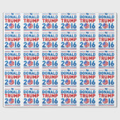 DONALD TRUMPPräsidentschaftswahl 2016 Geschenkpapier (Flach)