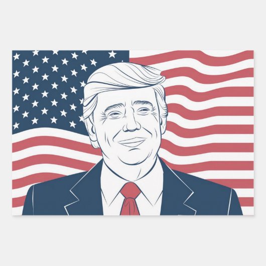 Donald Trumps Einfluss auf die US-Politik Geschenkpapier Set (Vorderseite 3)