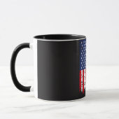 Donald- TrumpTasse mit USA-Flagge Tasse (Links)
