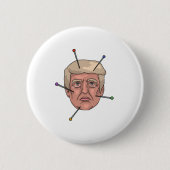 Donald- TrumpVoodoo-Puppen-Button-Illustration Button (Vorderseite)