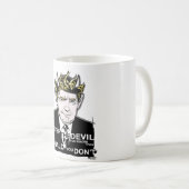 Donald- Trumpwahl-Teufel-Horn-Tasse Kaffeetasse (VorderseiteRechts)