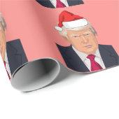 DONALD- TRUMPweihnachtsPackpapier Geschenkpapier (Rolleneckpunkt)