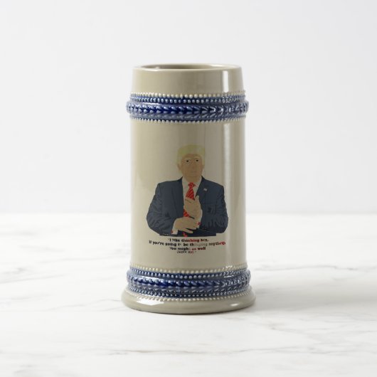 Donald- Trumpzitat Bierglas (Mittel)