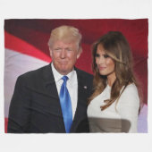 DONALD- U. MELANIA-TRUMPF FLEECEDECKE (Vorderseite (Horizontal))
