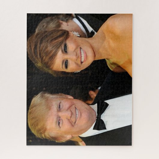 DONALD- U. MELANIA-TRUMPF PUZZLE (Vertikal)