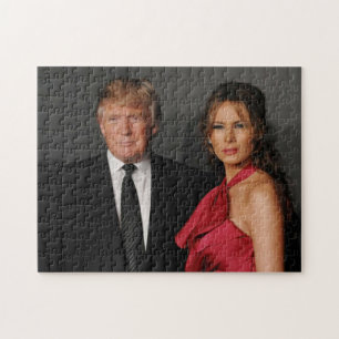 DONALD- U. MELANIA-TRUMPF PUZZLE