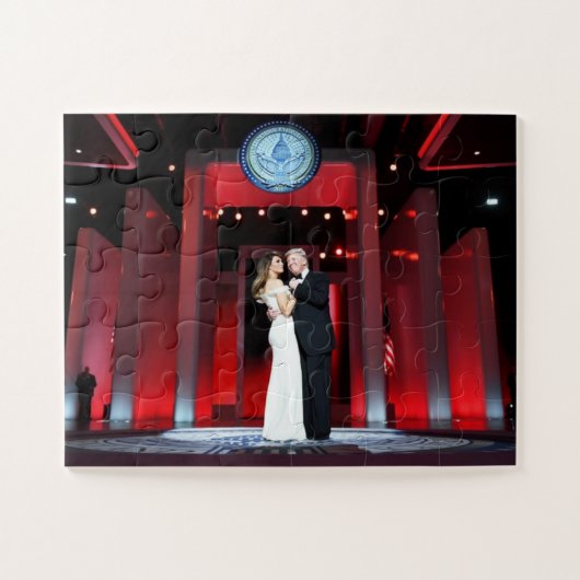 Donald und Melania Trump Puzzle (Horizontal)