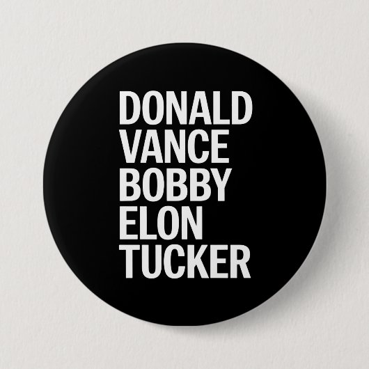 Donald Vance Bobby Elon & Tucker Button (Vorderseite)