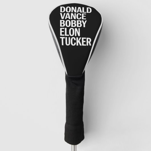 Donald Vance Bobby Elon & Tucker Golf Headcover (Vorderseite)
