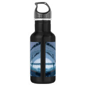 Donald . Zeichentwurf animiert Edelstahlflasche (Rückseite)