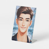 Donald . Zeichentwurf animiert Sockelschild (Vorderseite)